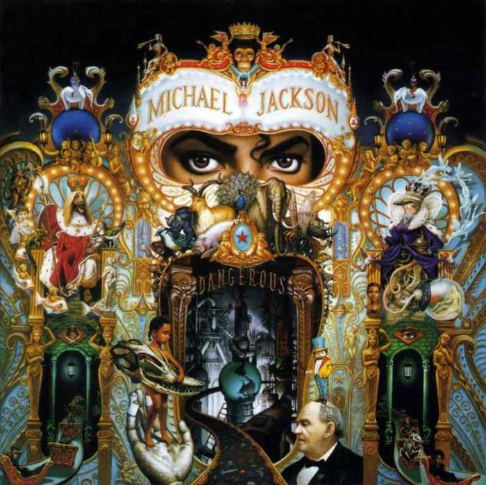 Portada del disco Dangerous de Michael Jackson