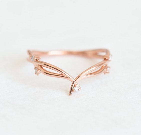 Anillos bonitos en oro rosa o rose gold