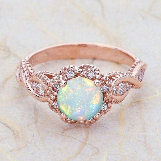 Anillos bonitos en oro rosa o rose gold