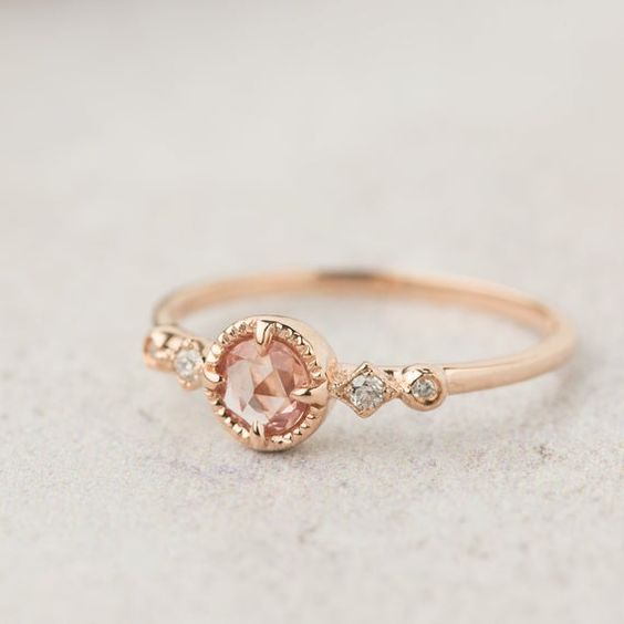 Anillos bonitos en oro rosa o rose gold