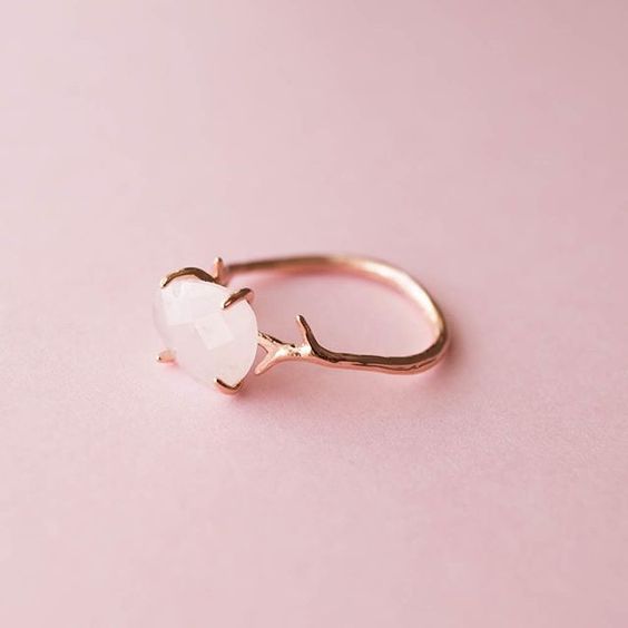 Anillos bonitos en oro rosa o rose gold