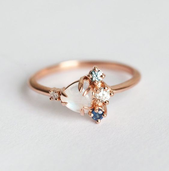 Anillos bonitos en oro rosa o rose gold