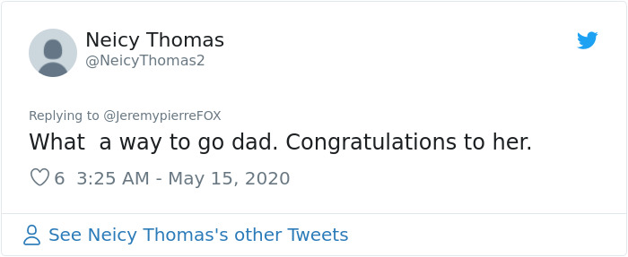 Papá prepara ceremonia de graduación en casa para su hija