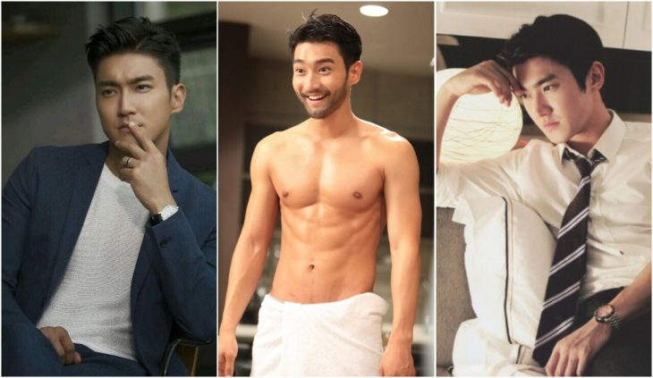 Choi Siwon de Super Junior modelando para una revista de moda en Corea del Sur