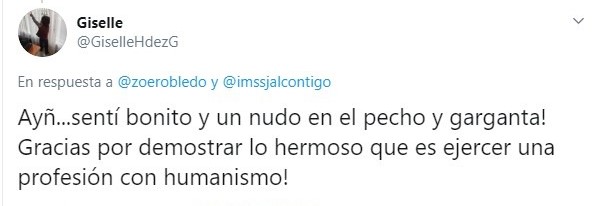 Tuit sobre enfermera del IMSS que canta a pacientes con Covid-19 para mitigar su dolor