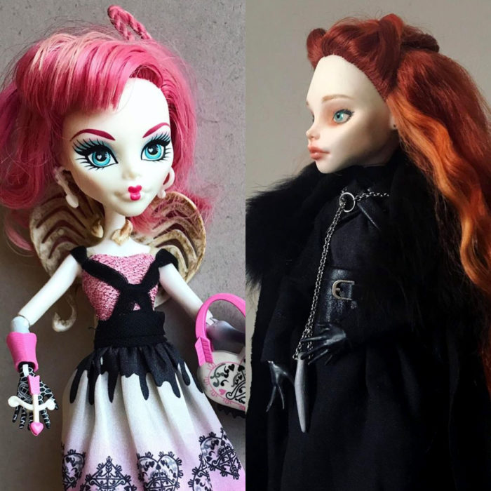 Artista rusa Arty Ooak Dolls transforma muñecas Monster High en personajes de caricaturas y películas; Sansa Stark, Game of thrones