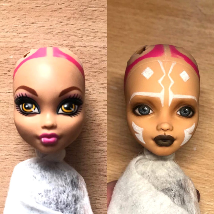 Artista rusa Arty Ooak Dolls transforma muñecas Monster High en personajes de caricaturas y películas
