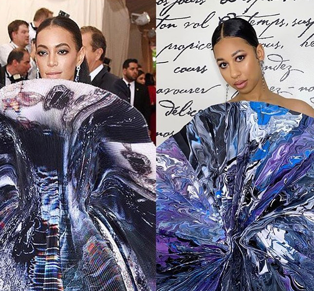 Personas recreando looks famosos en la Met Gala