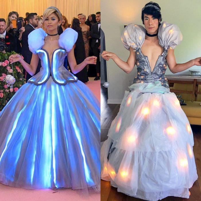 Personas recreando looks famosos en la Met Gala
