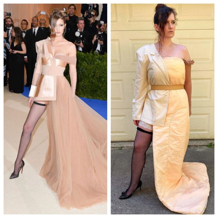 Personas recreando looks famosos en la Met Gala