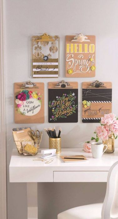 DIY de tablas de escritura con fotos o mensajes colocados en ellas