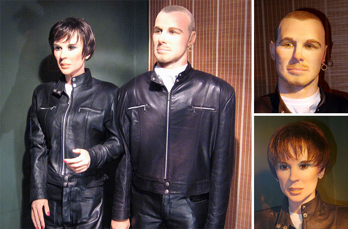 David Beckham y Victoria Beckham muñecos de cera