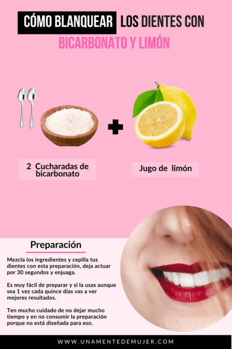 Infografía sobre blanquear los dientes