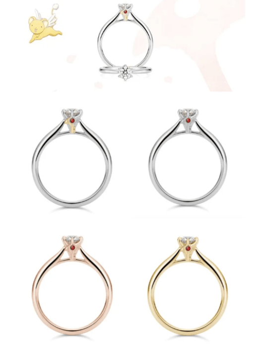 Anillos de compromiso Sakura Cardcaptor Kero