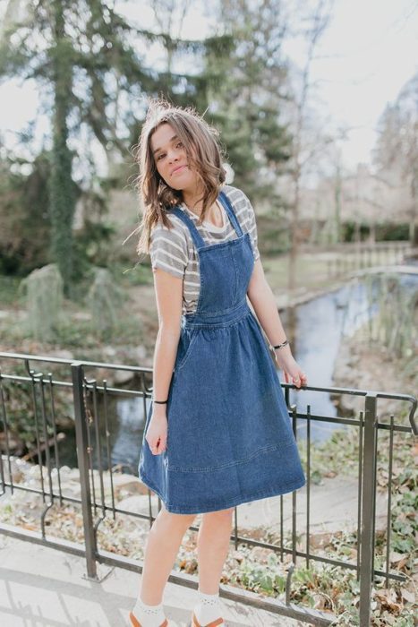 Vestido tipo denim