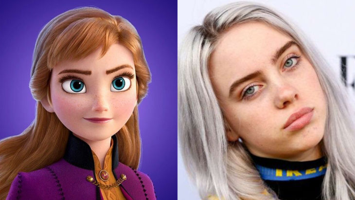 Comparación de la edad de los famosos con diferentes caricaturas