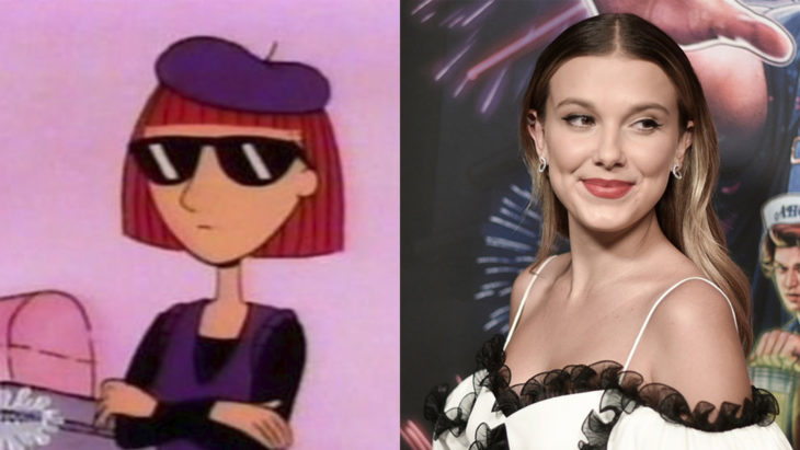 Comparación de la edad de los famosos con diferentes caricaturas
