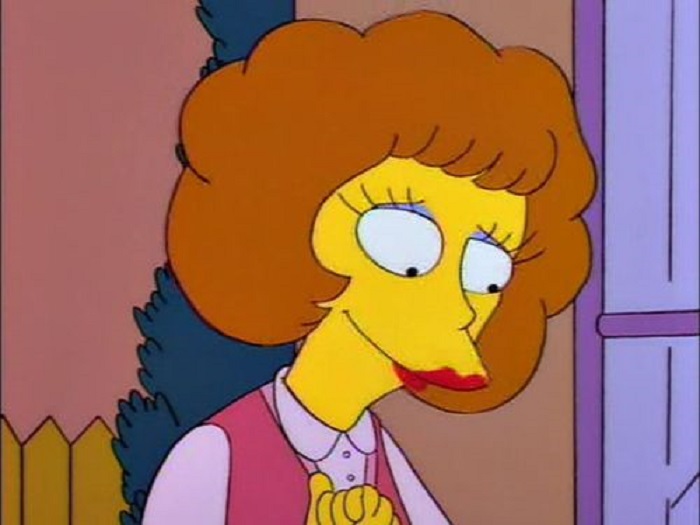 Maude Flanders, esposa del señor Flanders de Los Simpson