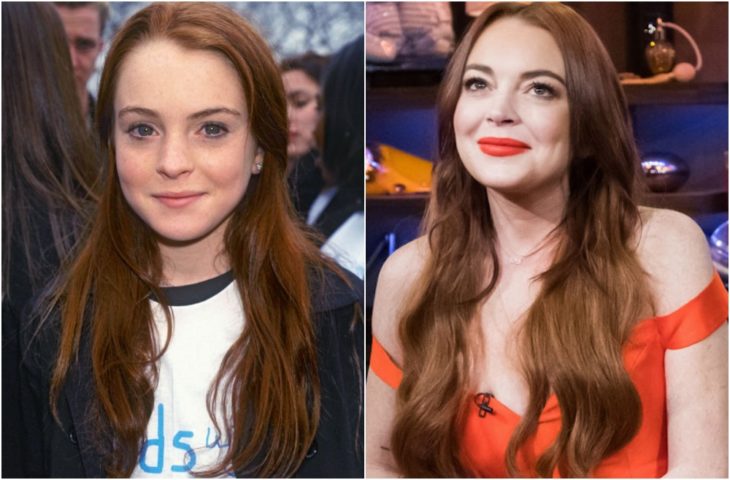 Lindsay Lohan de niña y actualmente olvidada por Hollywood