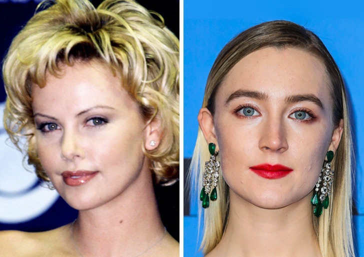 Comparación de belleza entre Saoirse Ronan y Charlize Theron