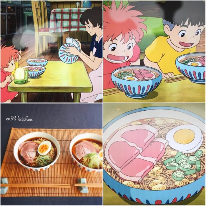 Recreación de comida de películas de Studio Ghibli, noodles