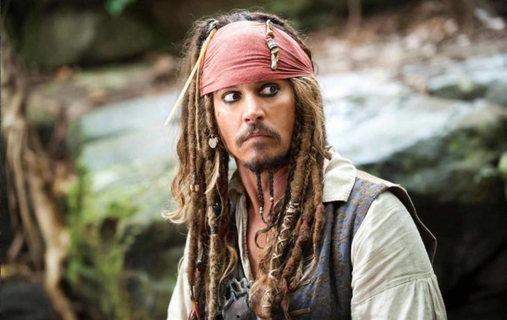 Johnny Depp en su papel de Jack Sparrow