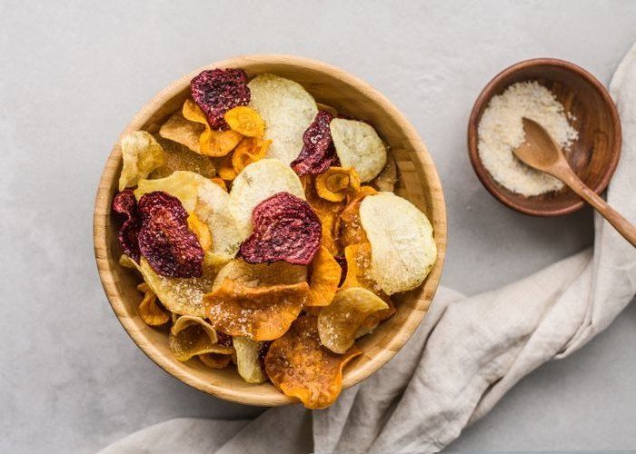 Snack saludable de chips de vegetales