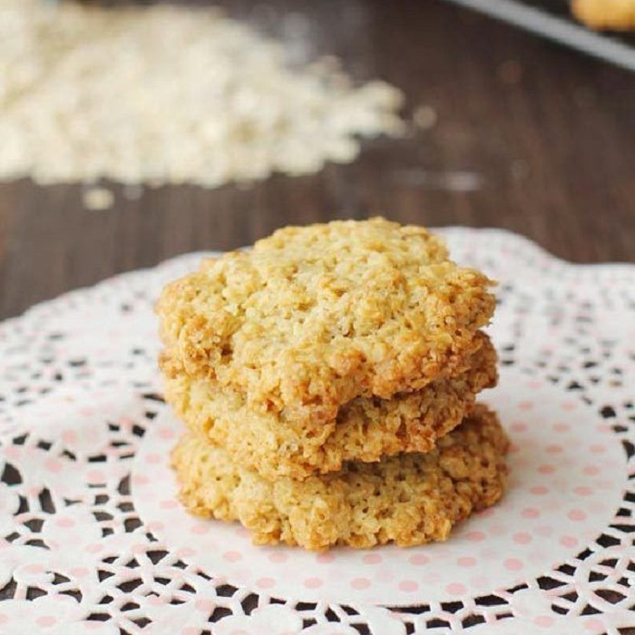 Snack saludable de galletas de avena