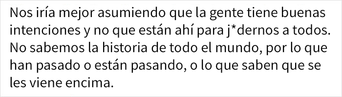 Comentario de mujer que fue al supermercado a realizar las compras de sus vecinos