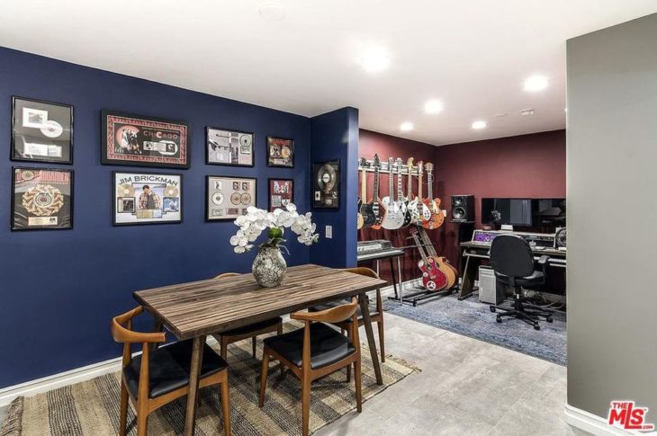 Sala de grabación de la mansión que compró Selena Gomez