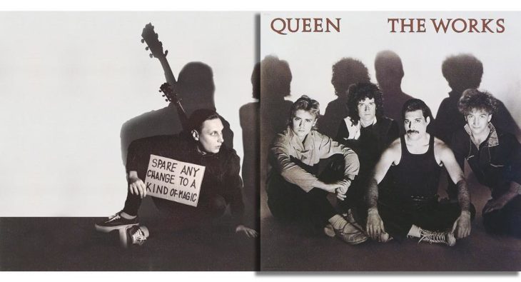 Portada editada del disco "The Works" de Queen