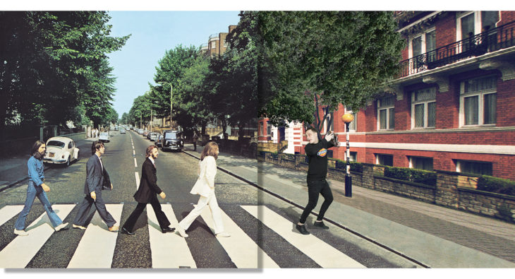 Portada editada del disco "Abbey Road" de The Beatles