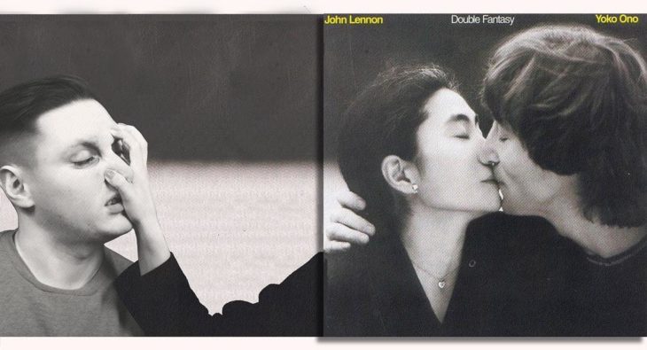 Portada editada del disco "Double Fantasy" de John Lennon y Yoko Ono