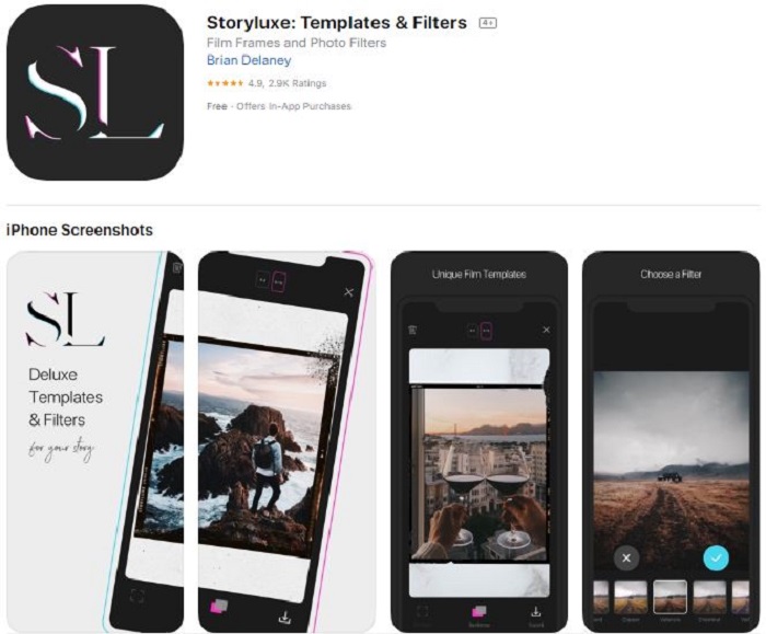 Story Luxe aplicación para edición de stories en Instagram