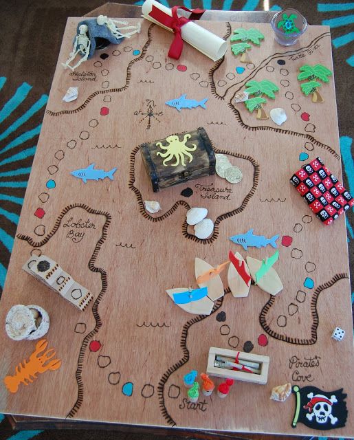 Mapa del tesoro para jugar en casa