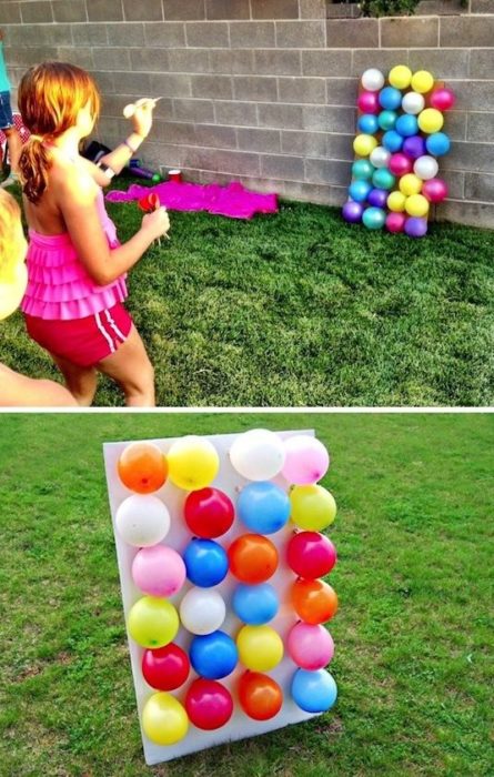 Minijuegos de feria para reventar globos de colores