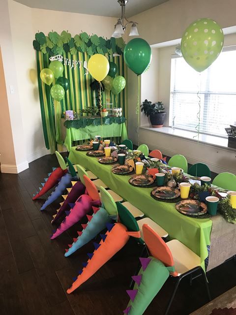 Temática de fiesta infantil dinos
