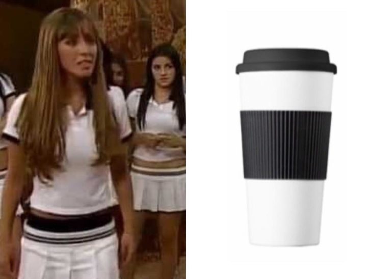 Hilo de Twitter en el que comparan a Mia Colucci con varios termos de colores