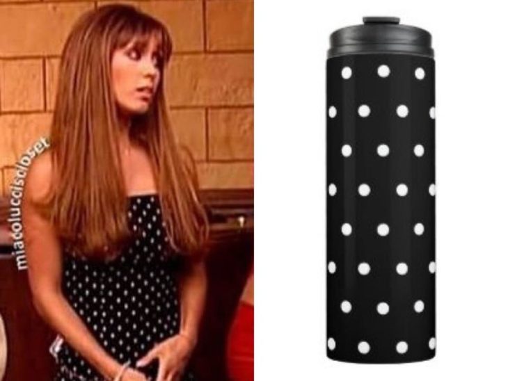 Hilo de Twitter en el que comparan a Mia Colucci con varios termos de colores