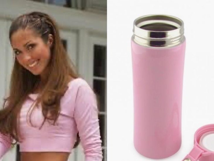 Hilo de Twitter en el que comparan a Mia Colucci con varios termos de colores