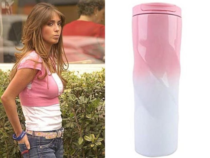 Hilo de Twitter en el que comparan a Mia Colucci con varios termos de colores