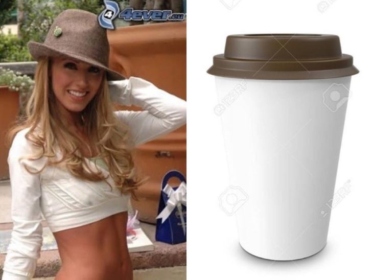 Hilo de Twitter en el que comparan a Mia Colucci con varios termos de colores