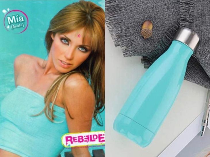 Hilo de Twitter en el que comparan a Mia Colucci con varios termos de colores