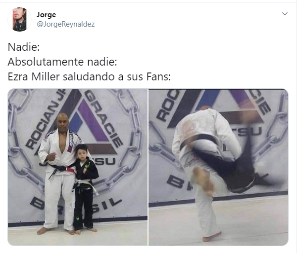 Comentarios en Twitter sobre Ezra Miller ahorcando a una fan