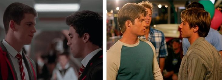 Guzmán y Samuel de Elite y Luke y Ryan de The OC
