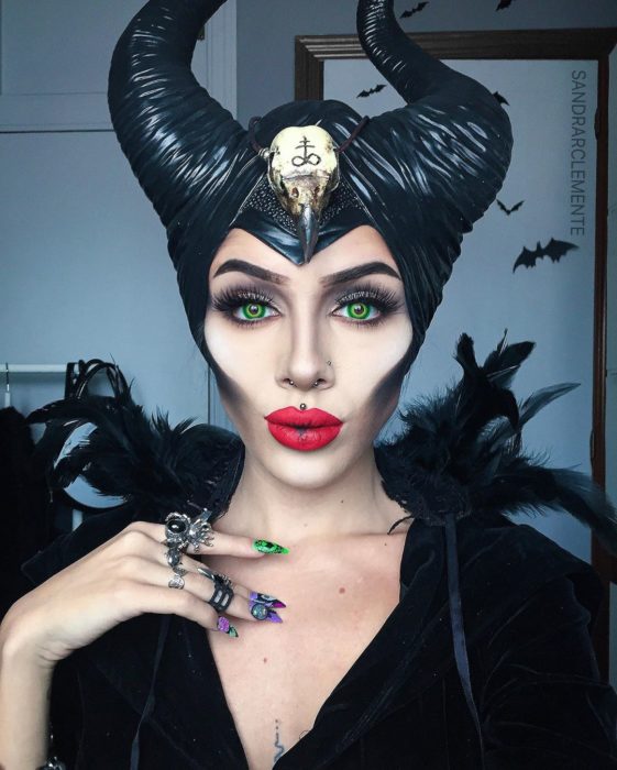 Recreación de maquillaje de Maléfica
