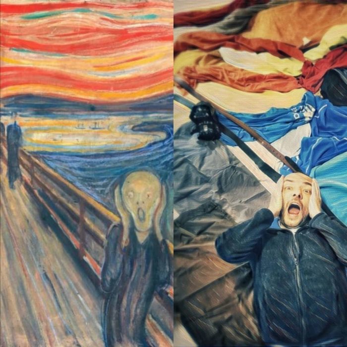 Réplique de El grito, de Edvard Munch