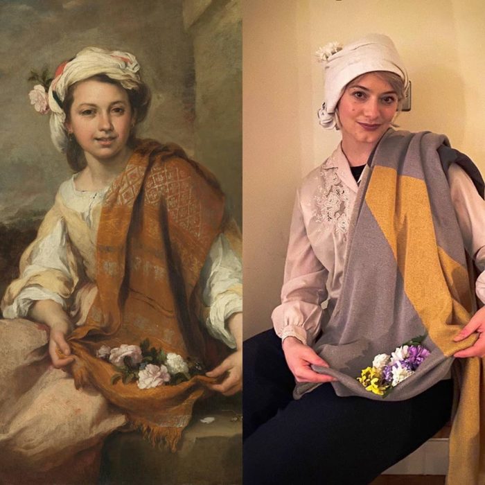 Réplique de Muchacha con flores, de Murillo.