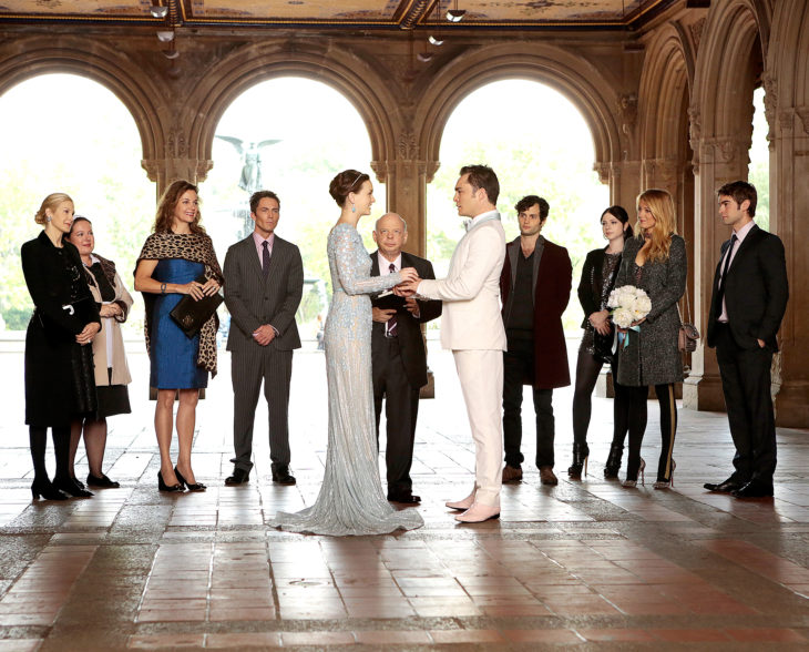 Escena de Gossip Girl, en la que Blair y Chuck se casan