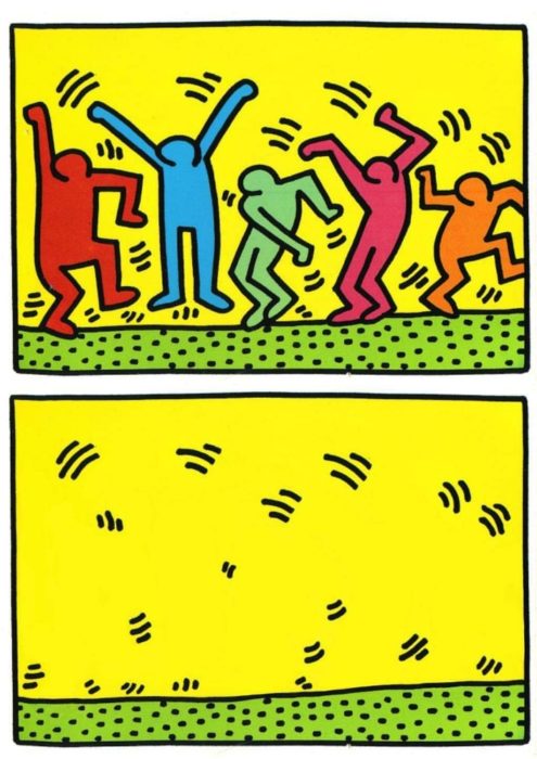 Dance de Keith Haring con y sin protagonistas